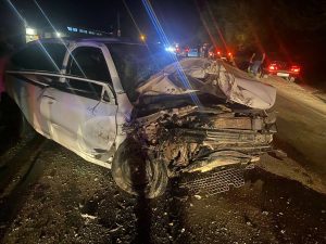ДТП с участием четырех автомобилей произошло накануне вечером на дороге Моздок-Чермен-Владикавказ