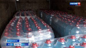 Около 5 тонн питьевой воды будет отправлено в зону проведения специальной военной операции из Северной Осетии
