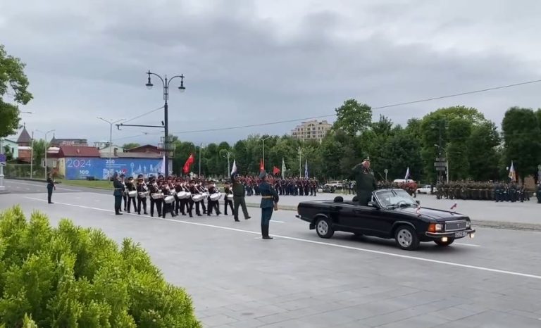 Во Владикавказе сегодня прошла очередная репетиция парада Победы