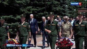 В день памяти и скорби на Мемориале Славы почтили память участников Великой Отечественной войны