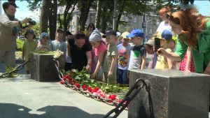 Александр Пушкины райгуырды 225 азы кадæн Дзæуджыхъæуы йæ номыл скверы арæзт æрцыд кадджын мадзал