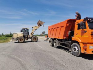 Дорожники приступили к ликвидации последствий подмыва участка Транскама