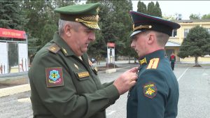 Хъæбатырдзинады æмæ ныфсхастдзинады тыххæй Мæздæджы районы 12-æм ракетон бригадæн лæвæрд æрцыд кадджын ном – «Гвардион»