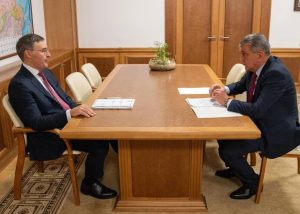 Сергей Меняйло встретился с министром науки и высшего образования России Валерием Фальковым