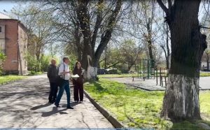 В сквере на улице Павлика Морозова во Владикавказе сносят аварийные деревья