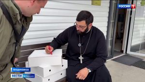 Очередная пасхальная посылка отправилась на передовую из Северной Осетии