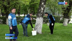 В преддверии 9 мая во Владикавказе благоустроили Площадь Победы