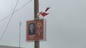 Изображения земляков-участников Великой Отечественной войны украсили улицу Сталина в Чиколе
