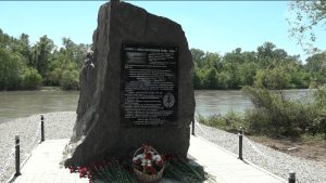 Сегодня в Моздоке открыли памятник, посвященный подвигу партизанского отряда «Терек»