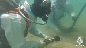 Водолазы из Северной Осетии в течение двух недель принимали участие в очистке акватории Черного моря от мазута