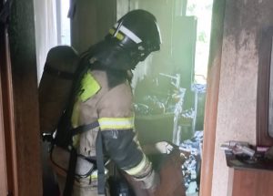 Шесть человек эвакуировали при пожаре в Беслане