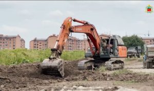 Продолжается строительство новой автодороги в северо-западной части Владикавказа