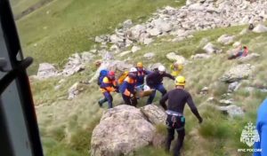 Пострадавшую при восхождении туристку из Самары эвакуировали с горы Айхва в Северной Осетии