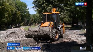 Дзæуджыхъæуы реконструкцигонд цæуы Юрий Гагарины номыл сквер