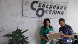 Региональное управление Росгвардии поздравило с 108-летием коллектив республиканской газеты «Северная Осетия»