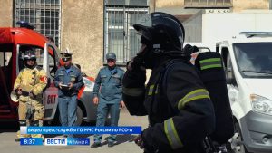 Более 50 специалистов МЧС приняли участие в пожарно-тактических учениях, которые прошли в здании Владикавказского почтамта