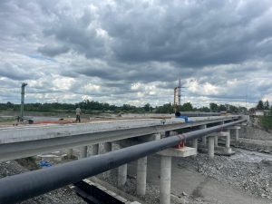 Работы по возведению нового ногирского моста завершены на 85%