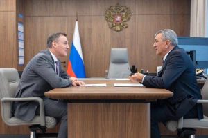 Сергей Меняйло обсудил с вице-премьером Дмитрием Патрушевым вопросы развития сельского хозяйства и экологии Северной Осетии