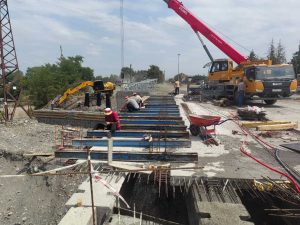 Работы по возведению нового ногирского моста выполнены на 80%