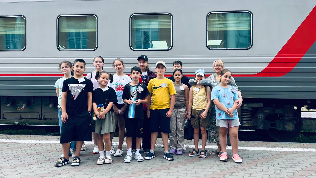 Очередная группа детей из Северной Осетии отправилась отдыхать на Черноморском побережье