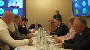 На стройплощадках Владикавказа побывала делегация Российского союза строителей во главе с президентом правления Владимиром Яковлевым