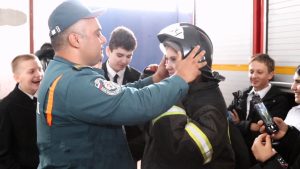 Учащимся 47-й школы Владикавказ провели экскурсию в Специализированную пожарно-спасательную часть