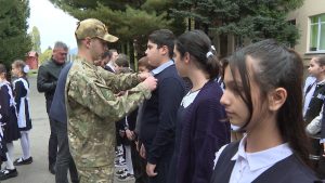 Ряды Юнармии пополнили около ста учеников первой школы Октябрьского