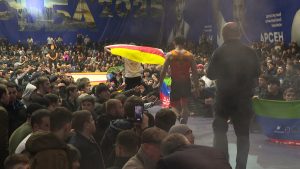 Дунейы уæгъдибар хъæбысхæсты 2 хуыздæр спортивон скъолайы – Ирыстоны æмæ Дагестаны хъæбысæйхæцджытæн уыд æмбаладон фембæлд спорты галуан «Манеж»-ы