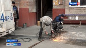 Спустя двадцать лет дом-долгострой во Владикавказе подключили к газу после обращения жителей к Сергею Меняйло