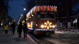 Дзæуджыхъæуы уынгты дарддæр кусы Ног Азы трамвай