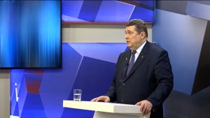 Председатель Союза журналистов России Владимир Соловьёв сегодня также посетил ГТРК «Алания»