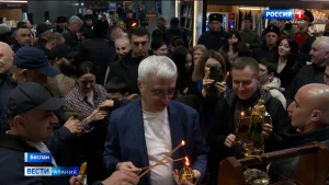 В Северную Осетию доставили частицу Благодатного огня