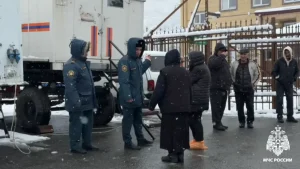 МЧС развернуло пункты обогрева на Военно-Грузинской дороге