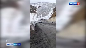 На Транскаме в районе первой галереи в селе Верхний Рук произошло обрушение подпорной стены