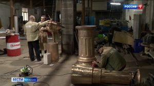 Продолжается реставрация фонтана «Цапля» в Центральном парке Владикавказа