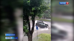 Трёхмесячная норма осадков выпала во Владикавказе в течение часа