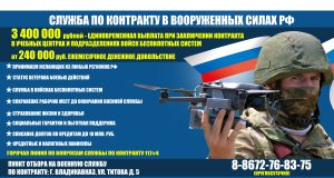 Минобороны РФ проводит отбор на военную службу по контракту