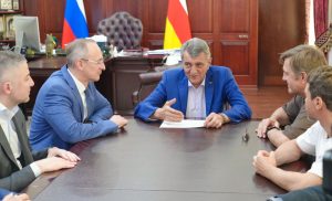 Сергей Меняйло встретился со съемочной группой фильма «Дух барса»