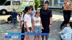 Сотрудники ГАИ провели профилактическое мероприятие для воспитанников летнего лагеря при Республиканском Дворце детского творчества