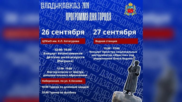 День города во Владикавказе отметят в сокращённом формате