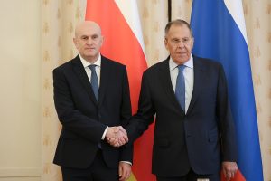 Министр иностранных дел России Сергей Лавров провел встречу с коллегой из Южной Осетии Ахсаром Джиоевым